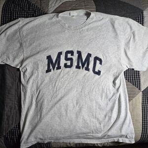 VTG Single Stitch J-crew Cotton MSMC T-Shirt 4X Grey University Mount Mary USA